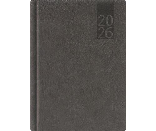 Raamatkalender PÄEV A5, kõvaköide, kunstnahk (HALL) 00034/40245