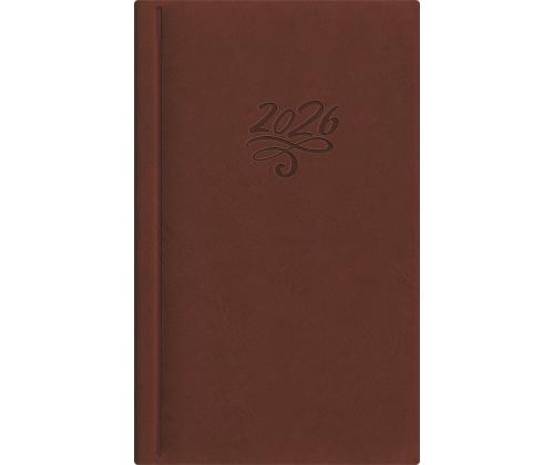 Raamatkalender NÄDAL B6, kõvaköide, FASHION kaaned (PRUUN) 00265/40360