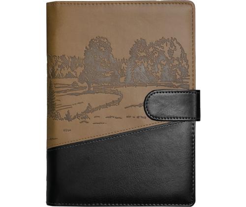 Raamatkalender Boss A5 PÄEV, spiraalköide, FASHION kaaned (MUST/PRUUN) 00070/40384