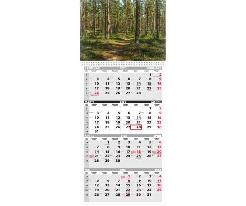 Seinakalender QUATTRO, avatud mõõt 297x760mm (PILT nr. 8) 00322/40496