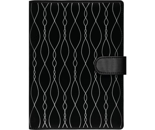 Raamatkalender Boss A5 PÄEV, spiraalköide, FASHION kaaned (MUST SHINING) 00070/40272