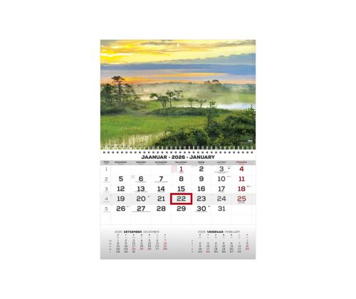 Seinakalender MONO eesti-inglise nr.3 2911050003