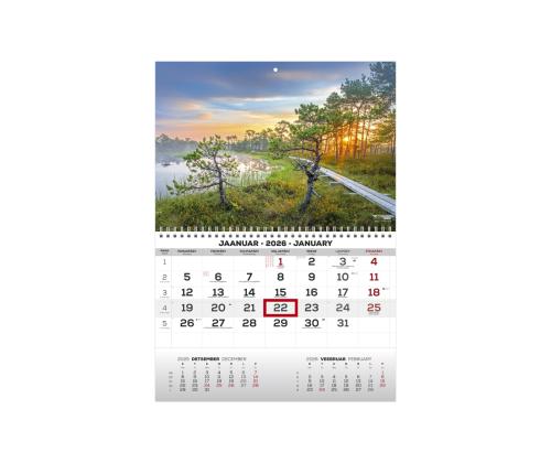 Seinakalender MONO eesti-inglise nr.4 2911050004