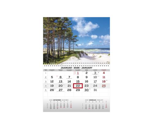 Seinakalender MONO eesti-inglise nr.8 2911050008