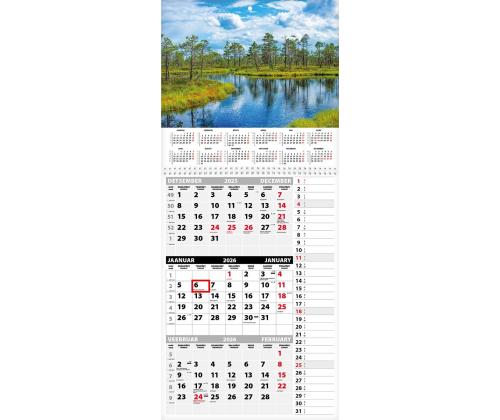 Seinakalender TRIO MEMO, avatud mõõt 297x630mm (PILT nr. 3) 00372/40315