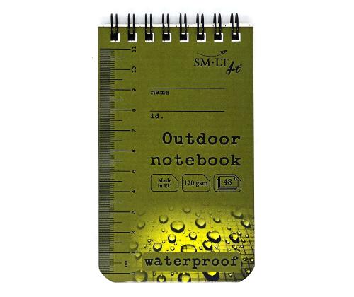 Märkmeplokk spiraalköites ülevalt A6, 96x148mm ruuduline veekindel 50 lehte