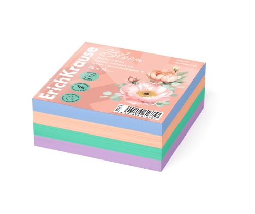 Märkmepaber ERICH KRAUSE Pastel Bloom, 75х75 mm, 400 lehte, 4 värvi