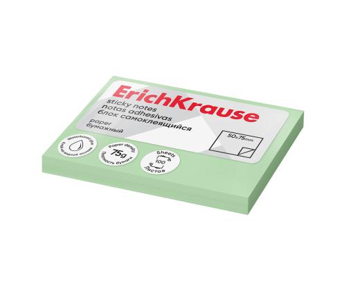 Märkmepaber ERICH KRAUSE 50х75 mm, 100 lehte, roheline