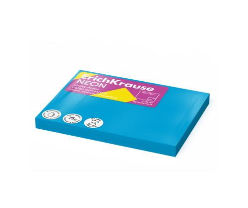 Märkmepaber ERICH KRAUSE Neon, 100х75 mm, 100 lehte, sinine