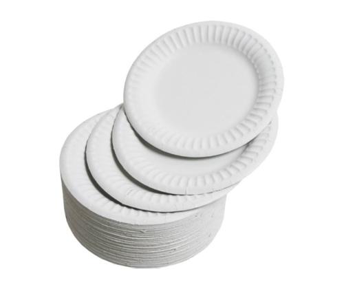 Papptaldrik 15cm valge 100tk pakis