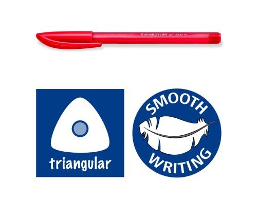 Pastapliiats korgiga STAEDTLER Ball 4320 M1,0mm 10 värvi komplekt