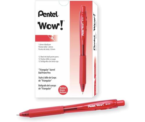 Pastapliiats mehaaniline PENTEL Wow BK440 M1mm punane