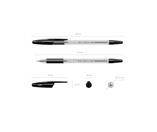 Pastapliiats korgiga ERICH KRAUSE R-301 Classic 1mm must