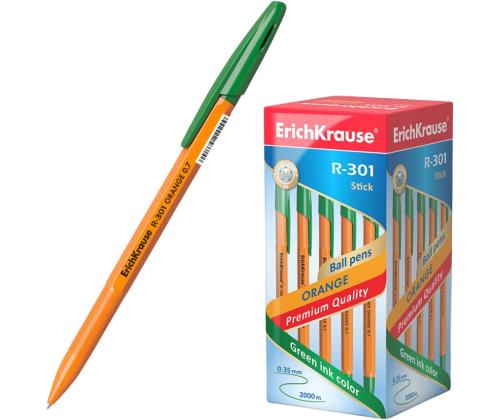 Pastapliiats korgiga ERICH KRAUSE R-301 Orange Stick 0,7mm roheline