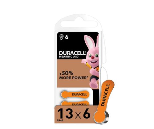 Patarei kuuldeaparaadi DURACELL Activair DA13 (PR48) 6tkpk