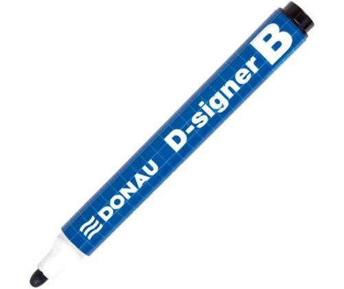 Permanentne marker DONAU 2-4mm, kooniline, must