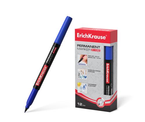 Permanentne marker ERICH KRAUSE P-100 0.5-2.0mm sinine