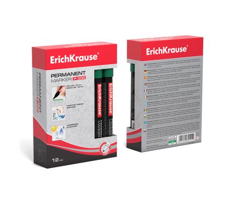 Permanentne marker ERICH KRAUSE P-300 0.5-4.6mm lõigatud otsaga roheline