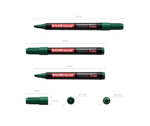 Permanentne marker ERICH KRAUSE P-300 0.5-4.6mm lõigatud otsaga roheline