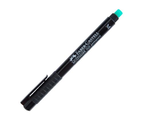Permanentne marker FABER-CASTELL 1525 CDDVD kustukummiga M1,0mm must