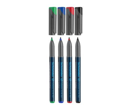 Permanentne marker OHP SCHNEIDER Maxx 224 M 1mm, 4 värvi komplekt
