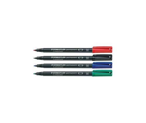 Permanentne marker OHP STAEDTLER Lumocolor 317M 1,0mm 4 värvi komplekt