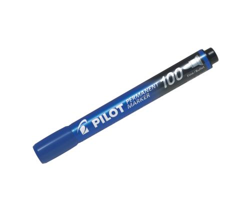 Permanentne marker PILOT 100 koonilise otsaga 1mm sinine