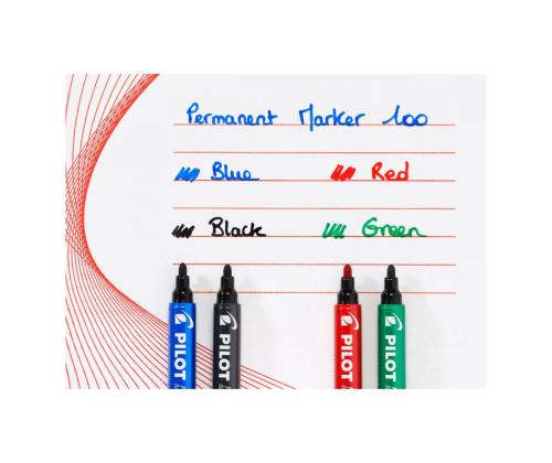 Permanentne marker PILOT 100 koonilise otsaga 1mm sinine