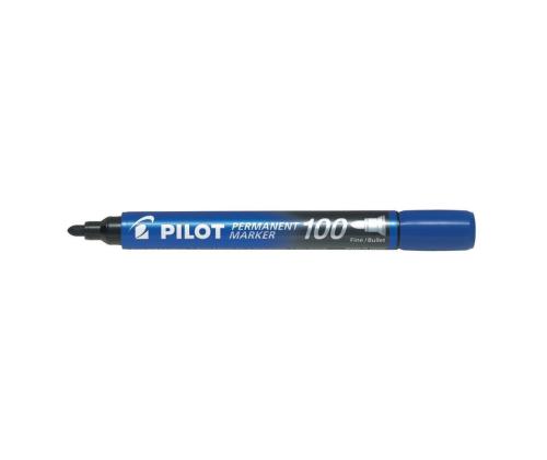 Permanentne marker PILOT 100 koonilise otsaga 1mm sinine