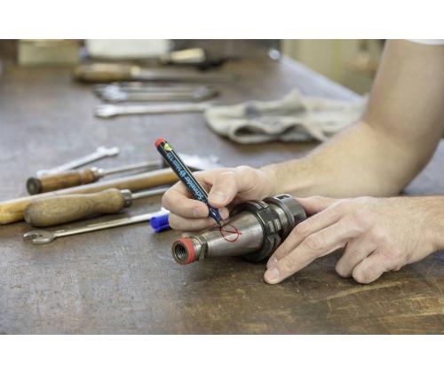 Permanentne marker SCHNEIDER 133 lõigatud otsaga punane