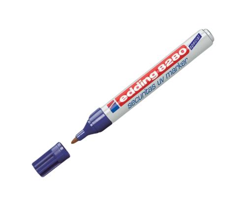 Permanentne UV marker koonilise otsaga EDDING 8280 1.5-3mm valge