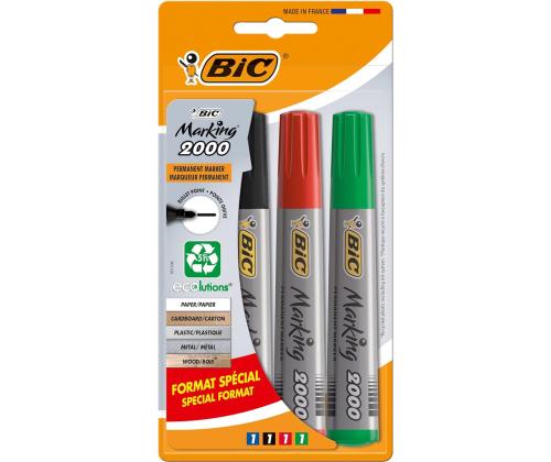 Permanentsed markerid BIC 2-5mm 4 värvi komplekt