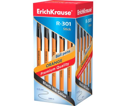 Pastapliiats korgiga ERICH KRAUSE R-301 Orange Stick 0,7mm must