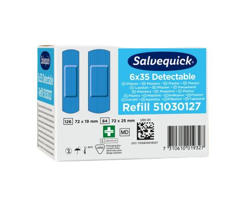 Plaastrite komplekt metallribaga toiduainetööstusele SALVEQUICK 180tk pakis