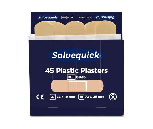 Plaastrite komplekt plastplaastrid SALVEQUICK 45tk pakis