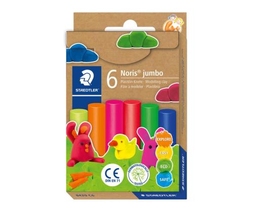 Plastiliin Staedtler 842 Jumbo Neon 6v pakis