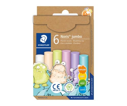 Plastiliin Staedtler 842 Jumbo Pastell 6v pakis