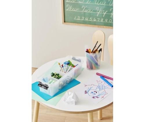 Plastkast kaanega SMARTSTORE Classic 3,5L 4 koos 4-kohalise sisujaotusega, 38 x 14 x 11 cm