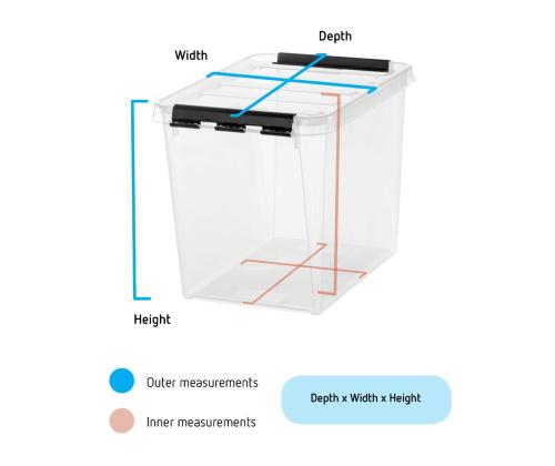 Plastkast kaanega SMARTSTORE Classic 34x25x27cm 14L