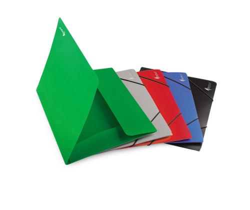 Plastmapp kummiga A4 roheline