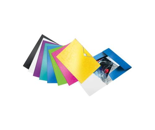 Plastmapp A4 kummiga LEITZ WOW kollane