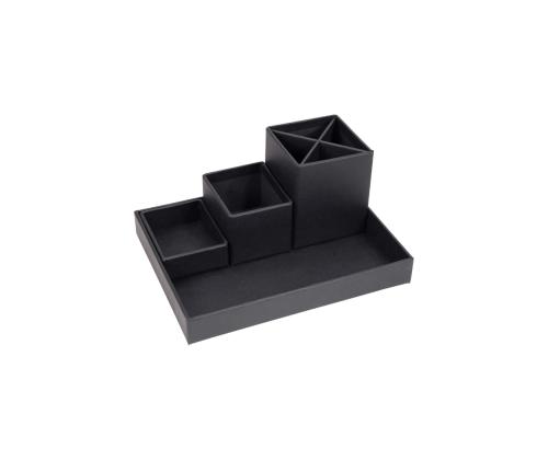 Pliiatsitops kirjatarvete alus BIGSO BOX Lena tumehall