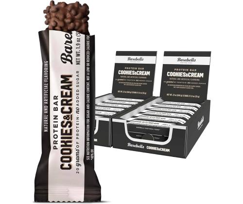 Proteiinibatoon BAREBELLS Cookies & Cream 55g