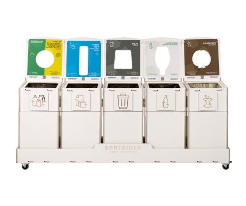 prügikast 10L x 5 sorteerimisjaam SORTAIDER SORTER 10W5