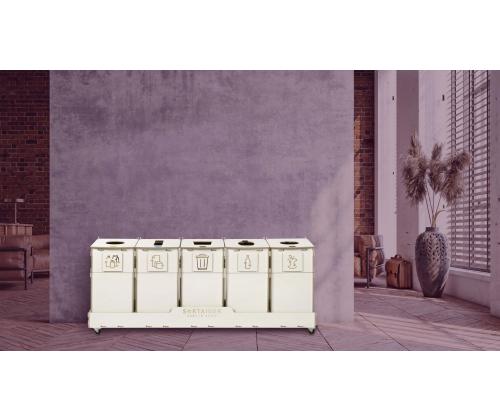 prügikast 10L x 5 sorteerimisjaam SORTAIDER SORTER 10W5
