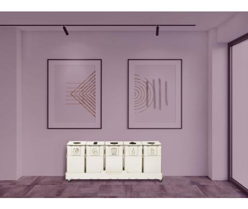 prügikast 10L x 5 sorteerimisjaam SORTAIDER SORTER 10W5