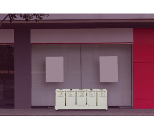 prügikast 10L x 5 sorteerimisjaam SORTAIDER SORTER 10W5