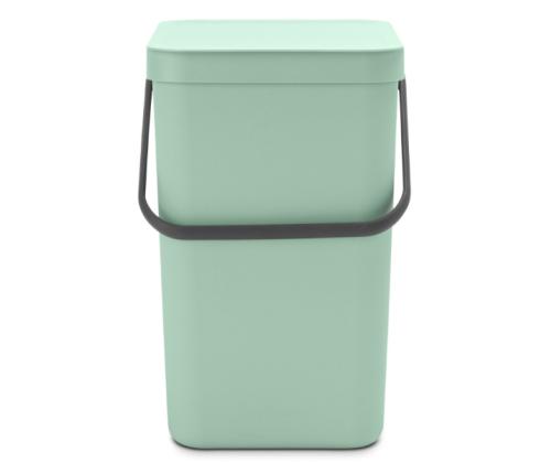 Prügikast 25L kaanega BRABANTIA Sort & Go, heleroheline