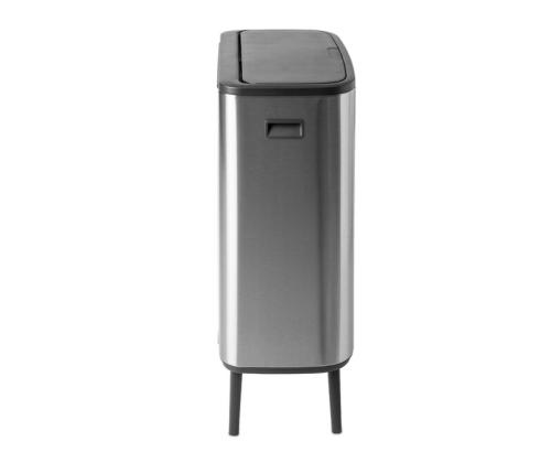 Prügikast 2x30L BRABANTIA Bo Touch Bin Hi, jalgadel prügikast 2x30L, Matt Steel, roostevaba FPP