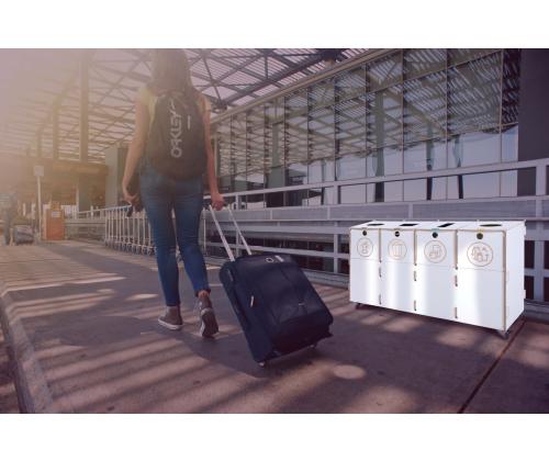 prügikast 3x40L & 1x10L sorteerimisjaam SORTAIDER Container B4